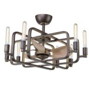 Marlborough 8-Light 32'' W Semi-Flush Mount Fan